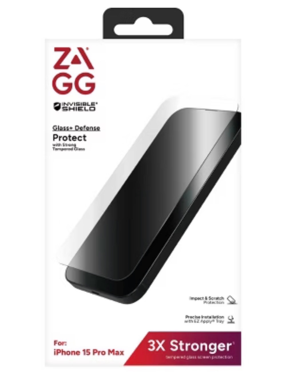 ZAGG iPhone 15 Pro Max Screen
Protector Glass+ Defense
New in Box